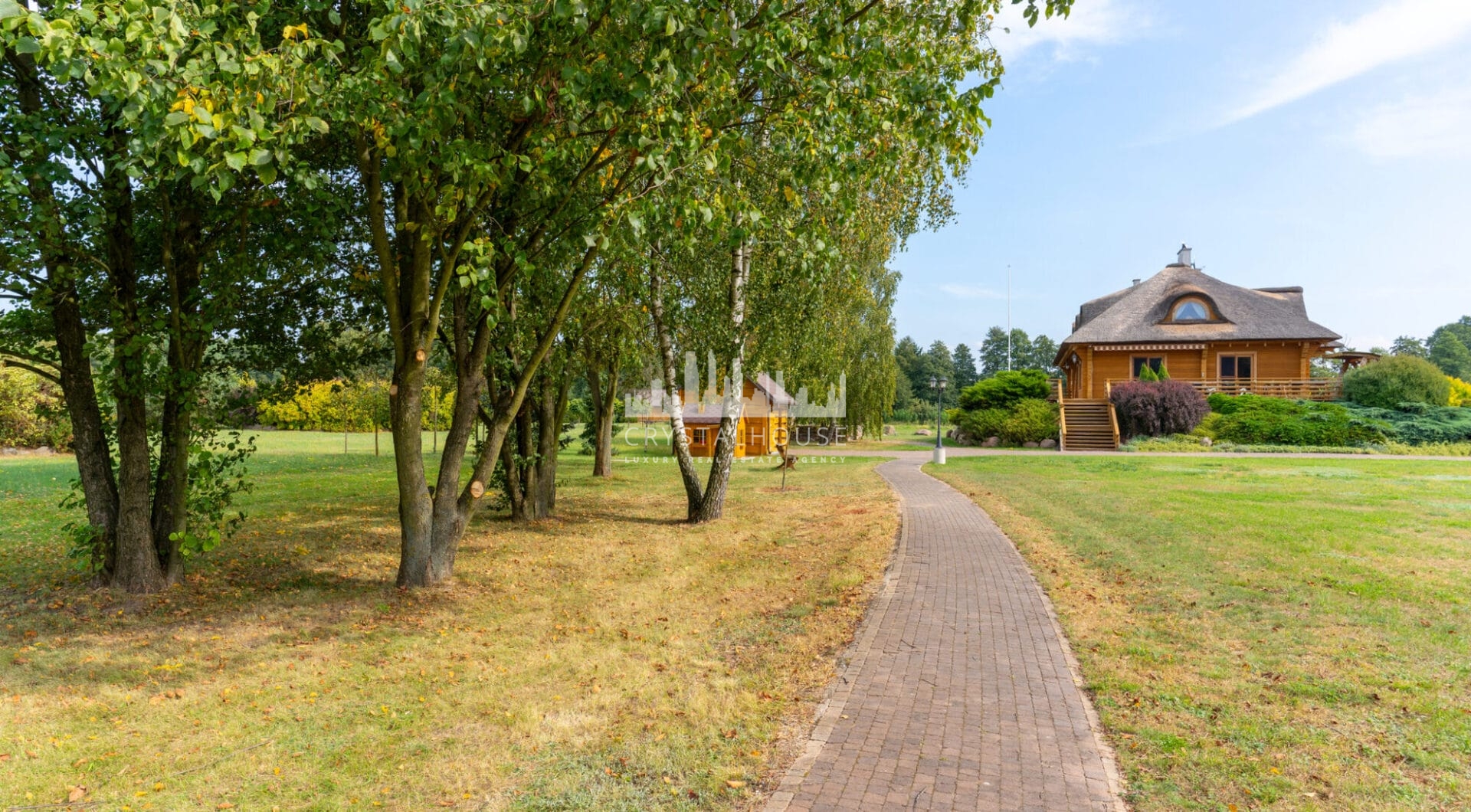 Posiadłość 4ha z linią brzegową rzeki Wkry