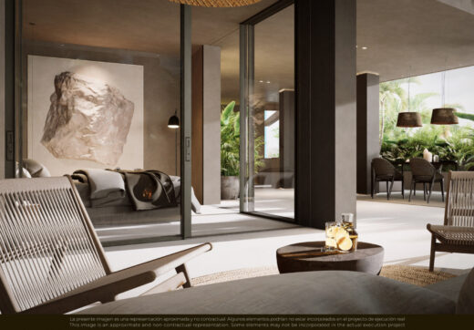 Położona w cichej ślepej uliczce w samym sercu Nueva Andalucía, Villa Èlan to ekskluzywna nowa rezydencja zaprojektowana przez uznaną firmę NMobe.