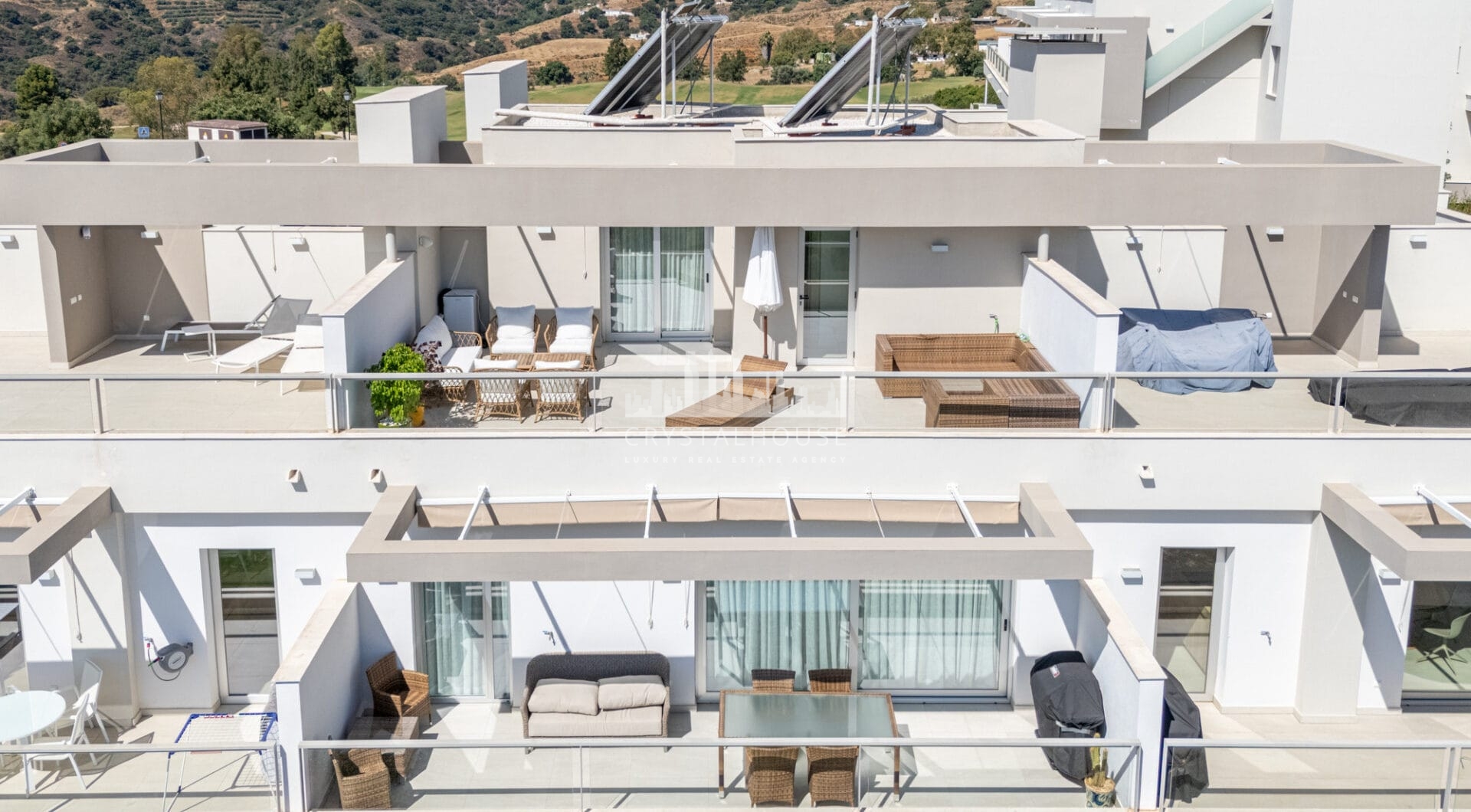 Nowoczesny penthouse z 3 sypialniami i panoramicznym widokiem w La Cala Golf, Mijas Costa