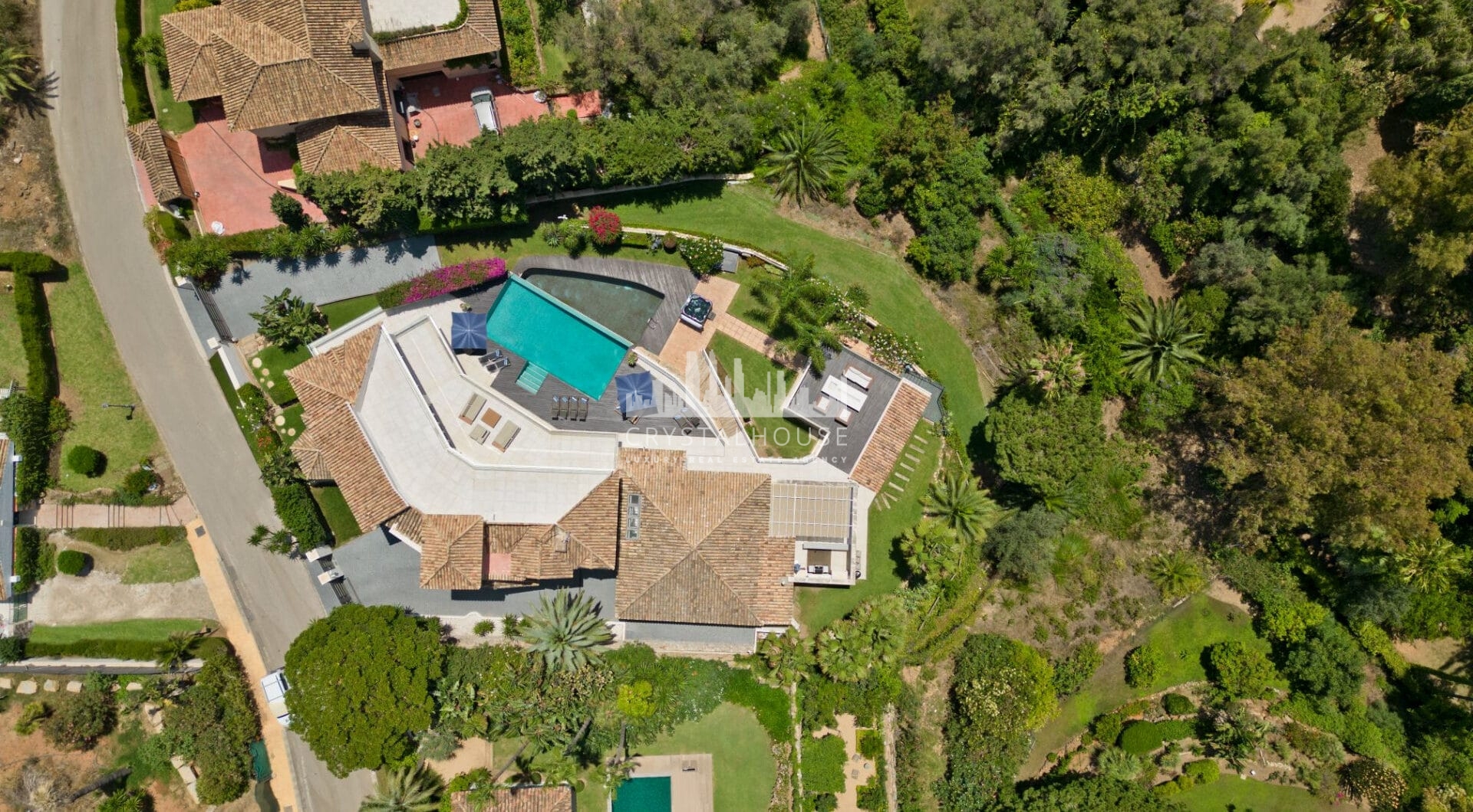 Nowoczesna, luksusowa willa z 7 sypialniami i panoramicznym widokiem na morze w Hacienda Las Chapas