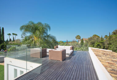 Nowoczesna, luksusowa willa z 7 sypialniami i panoramicznym widokiem na morze w Hacienda Las Chapas