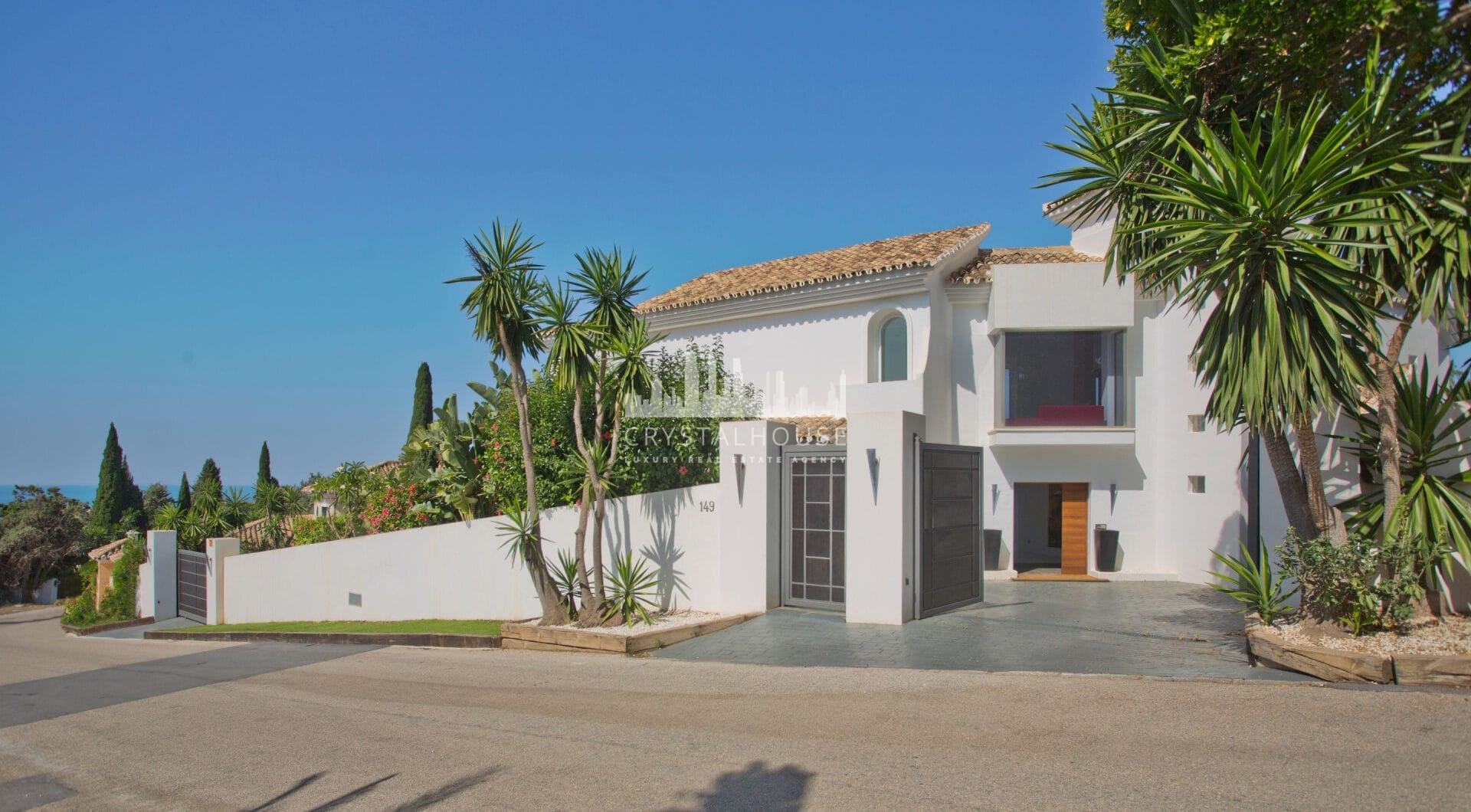 Nowoczesna, luksusowa willa z 7 sypialniami i panoramicznym widokiem na morze w Hacienda Las Chapas