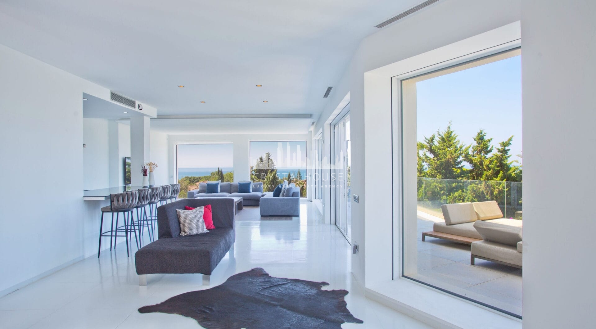 Nowoczesna, luksusowa willa z 7 sypialniami i panoramicznym widokiem na morze w Hacienda Las Chapas