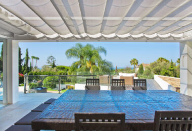 Nowoczesna, luksusowa willa z 7 sypialniami i panoramicznym widokiem na morze w Hacienda Las Chapas