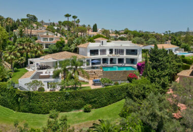 Nowoczesna, luksusowa willa z 7 sypialniami i panoramicznym widokiem na morze w Hacienda Las Chapas