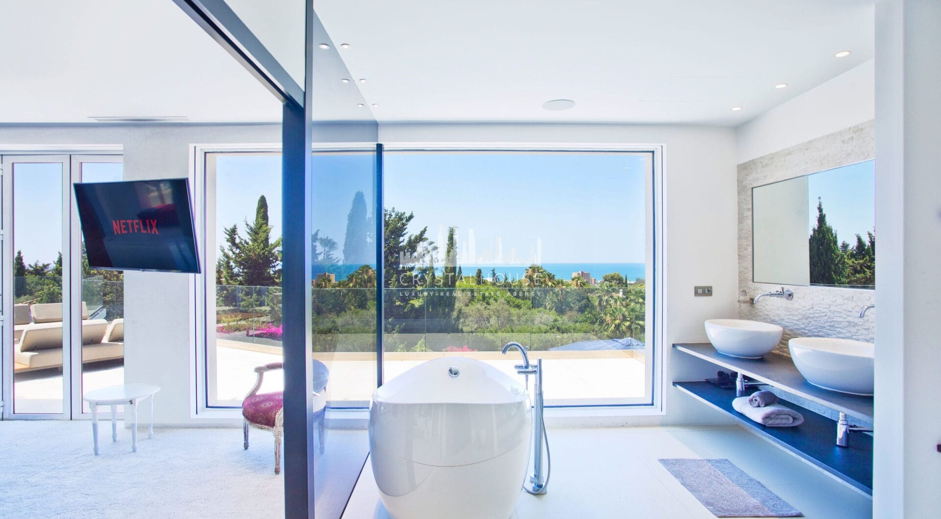 Nowoczesna, luksusowa willa z 7 sypialniami i panoramicznym widokiem na morze w Hacienda Las Chapas