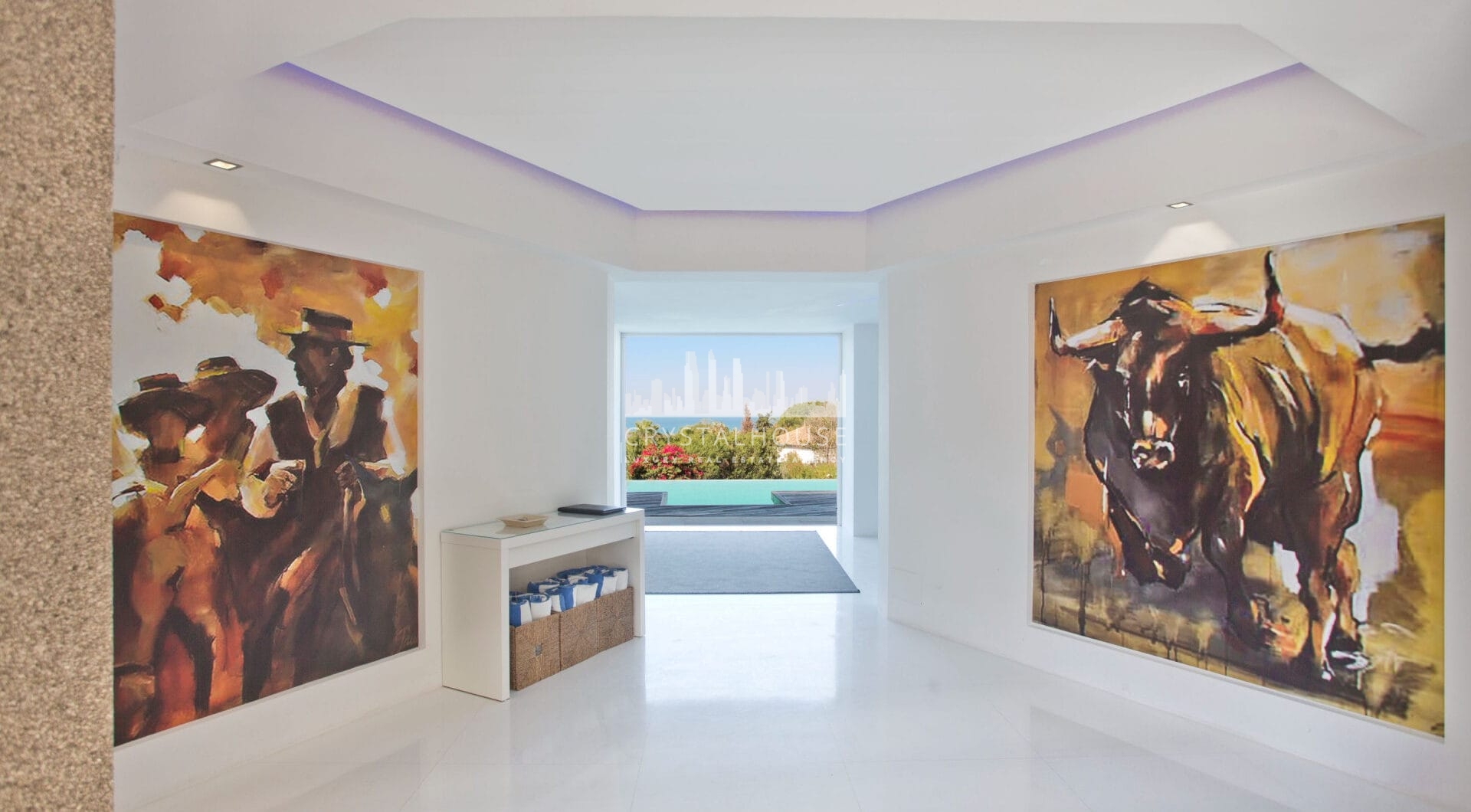 Nowoczesna, luksusowa willa z 7 sypialniami i panoramicznym widokiem na morze w Hacienda Las Chapas