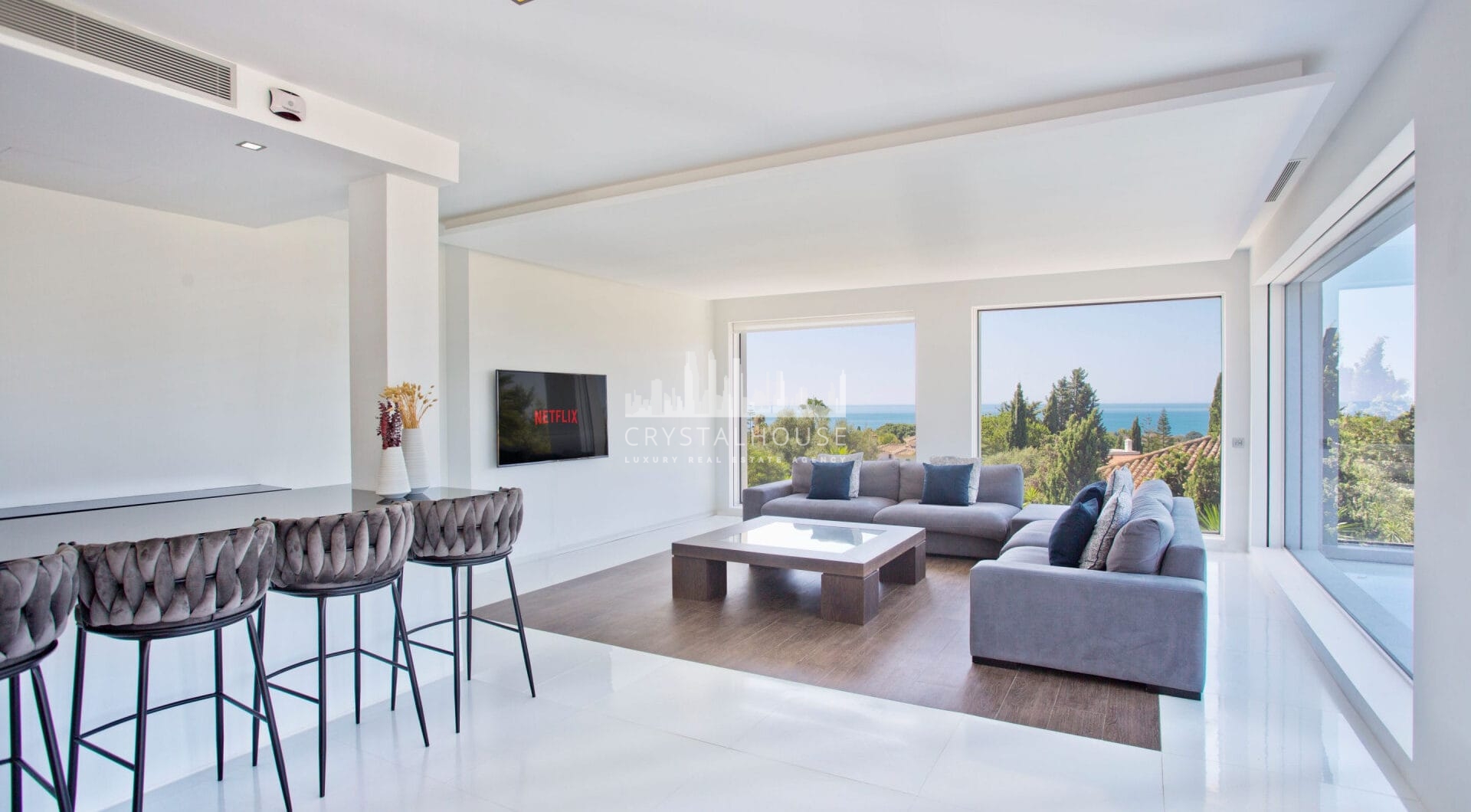 Nowoczesna, luksusowa willa z 7 sypialniami i panoramicznym widokiem na morze w Hacienda Las Chapas