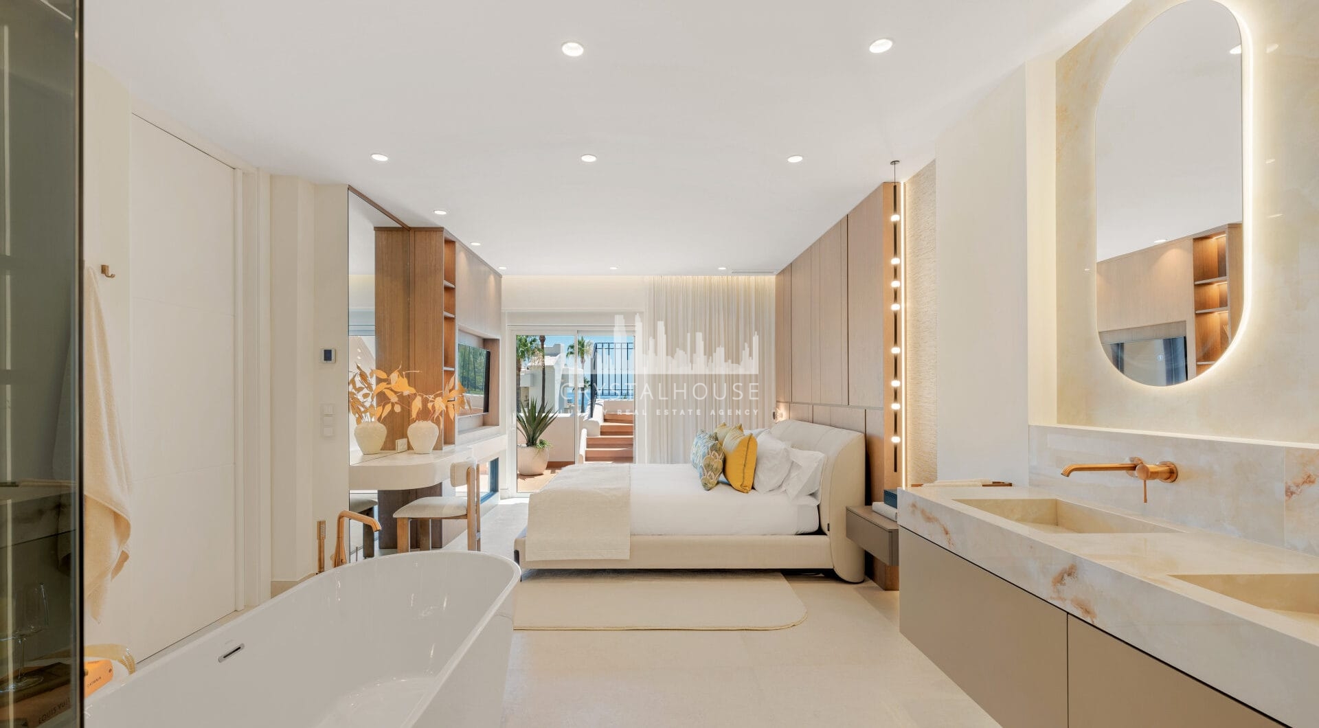 Oszałamiający apartament z trzema sypialniami, położony w ekskluzywnej strzeżonej społeczności Bahia Del Velerin, Estepona.