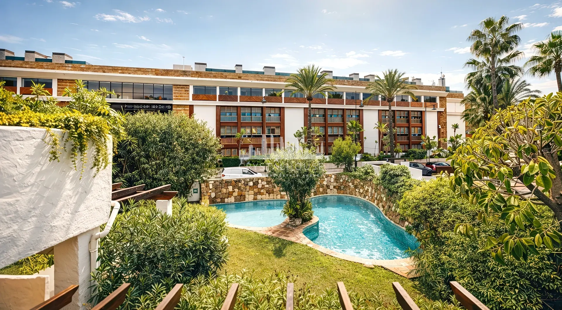Luxury villa for sale Marbella Golden Mile with private pool, tropical garden and modern Mediterranean architecture in Marbella Spain