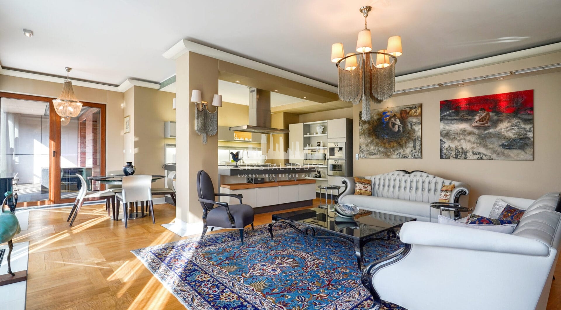 Apartament premium – salon i kuchnia
