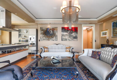Salon w apartamencie klasy premium