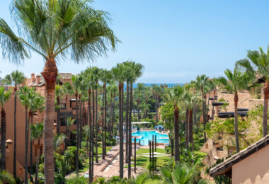 Niesamowity taras solarium z widokiem na morze i góry – Apartament typu penthouse przy plaży w Bahía Alcántara