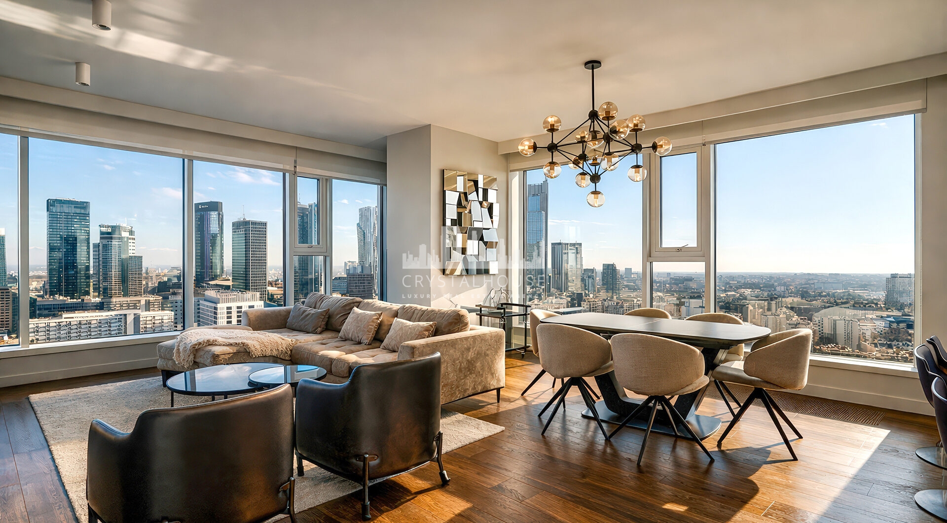 APARTAMENT ZE SPEKTAKULARNYM WIDOKIEM NA WARSZAWĘ