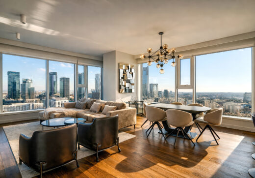 APARTAMENT ZE SPEKTAKULARNYM WIDOKIEM NA WARSZAWĘ