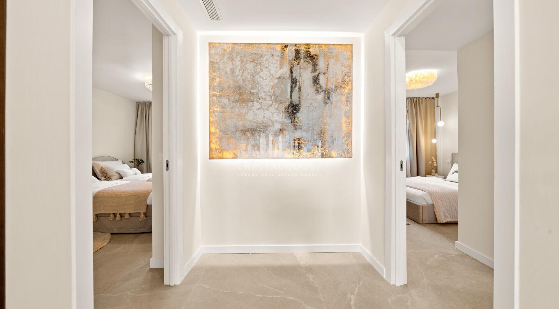 Elegancki, Odnowiony Apartament z Panoramicznym Widokiem na Golf, Morze i La Concha