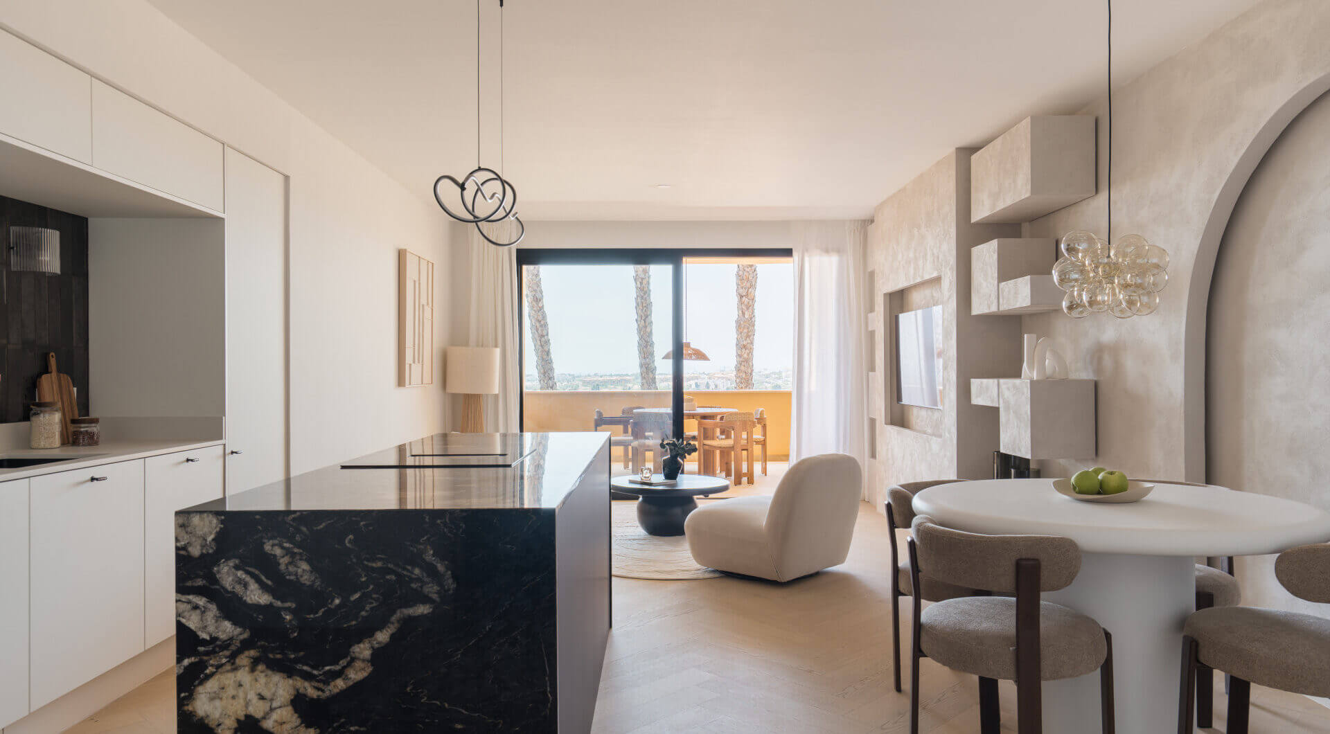 Olśniewający apartament z widokiem na morze w Cumbres del Rodeo, Nueva Andalucia.