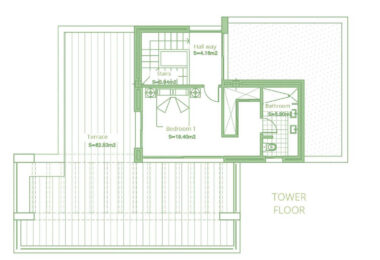 Stylowy i jasny dwupoziomowy penthouse w Cortijo del Golf na Nowej Złotej Mili