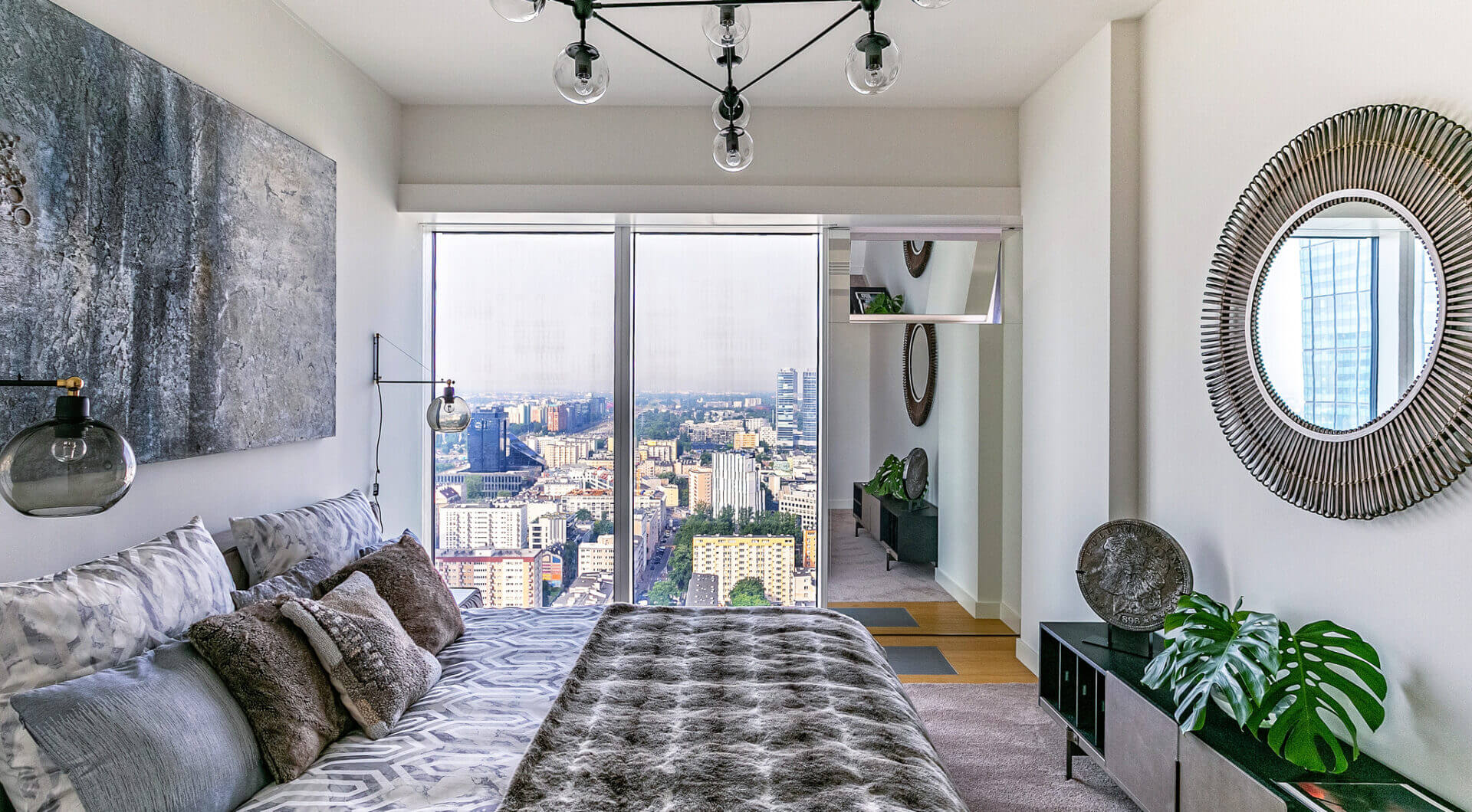 Luksusowy apartament 160 m² z widokiem na Warszawę