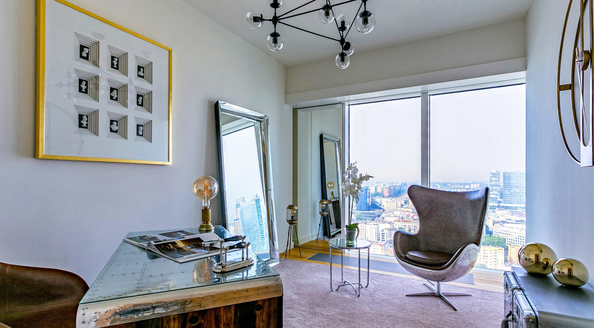 Luksusowy apartament 160 m² z widokiem na Warszawę