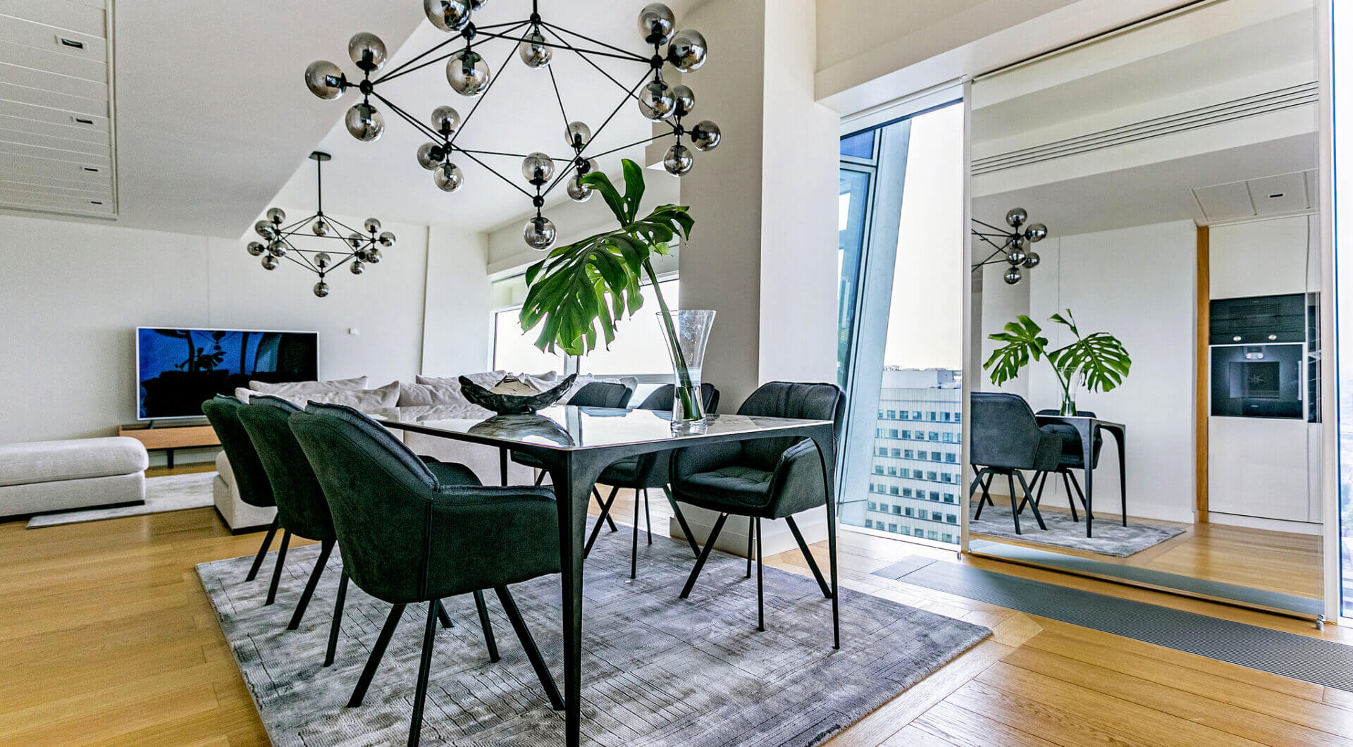 Luksusowy apartament 160 m² z widokiem na Warszawę