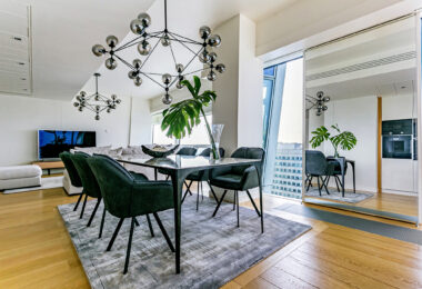 Luksusowy apartament 160 m² z widokiem na Warszawę