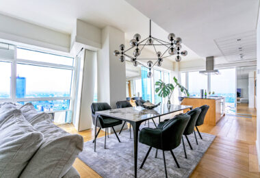 Luksusowy apartament 160 m² z widokiem na Warszawę