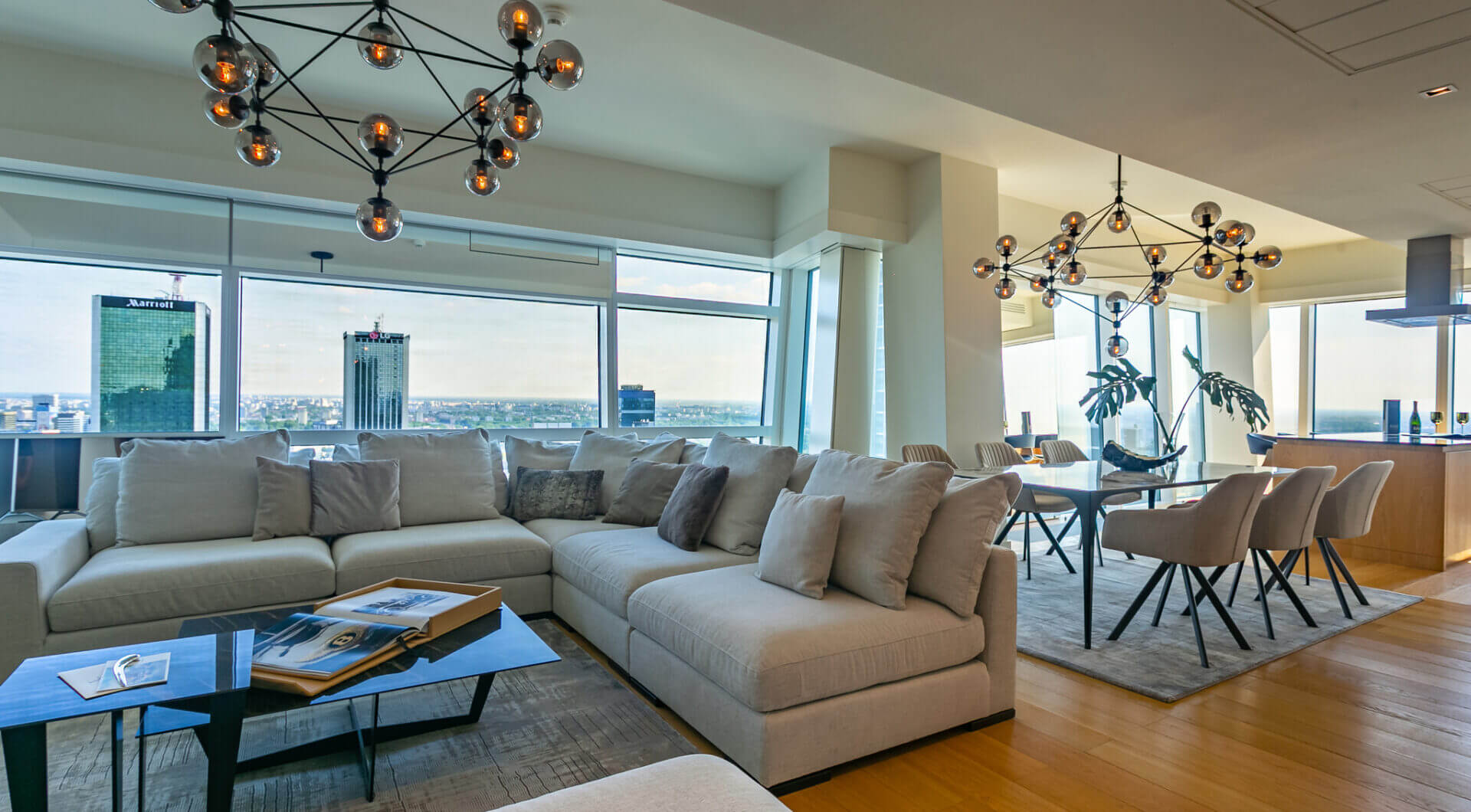Luksusowy apartament 160 m² z widokiem na Warszawę