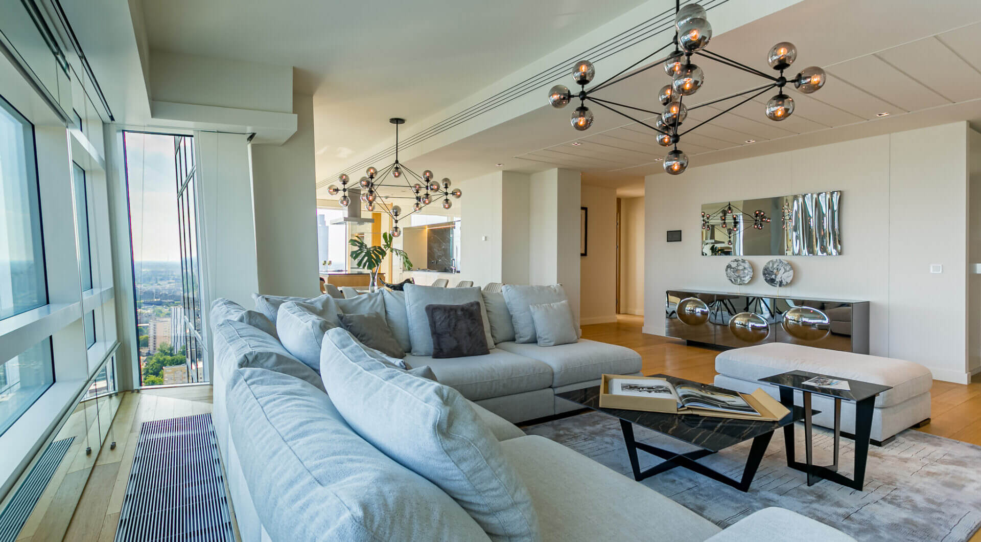 Luksusowy apartament 160 m² z widokiem na Warszawę